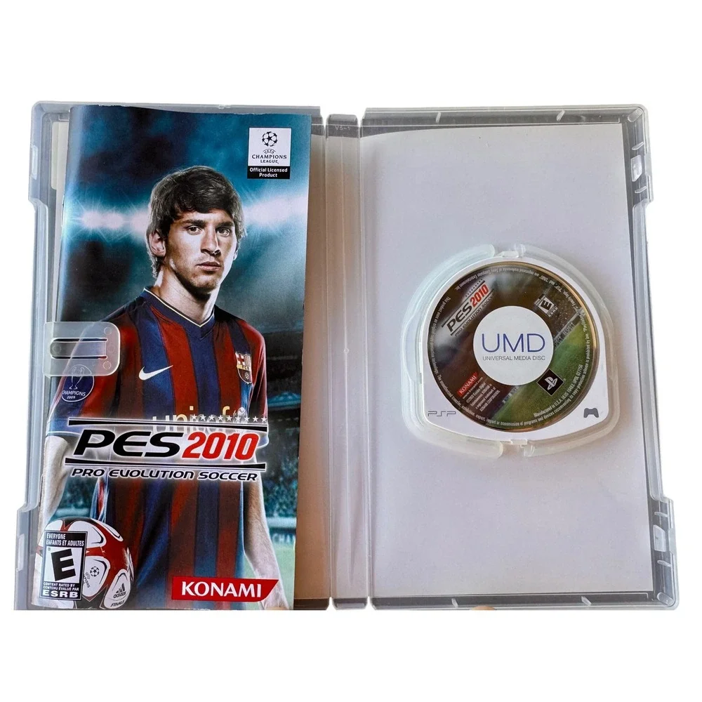 Pro Evolution Soccer 2010 PES 2010 Sony PSP Konami Messi Sports Game CIB